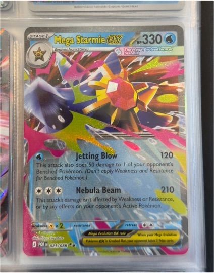 2015 Pokémon Mega Starmie EX #021 — front
