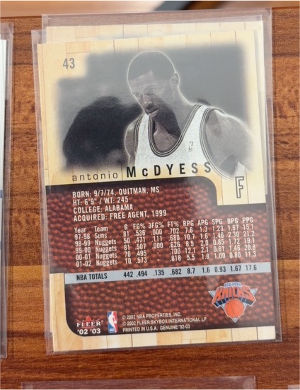 2002-03 Fleer #43 Antonio McDyess — front