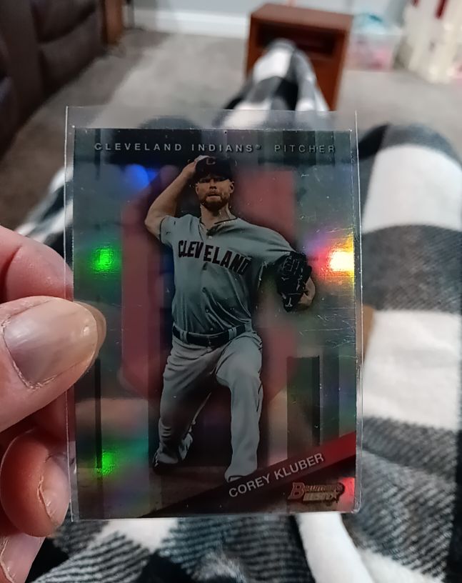 2015 Bowman's Best #77 Corey Kluber — front