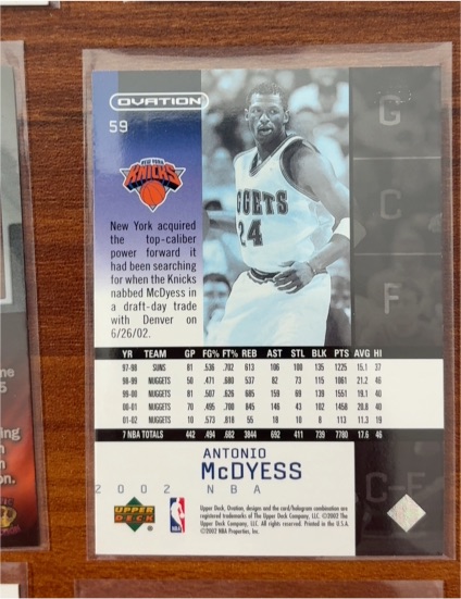 2002-03 Upper Deck Ovation #59 Antonio McDyess — front