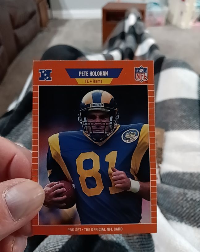 1989 Pro Set #202 Pete Holohan — front