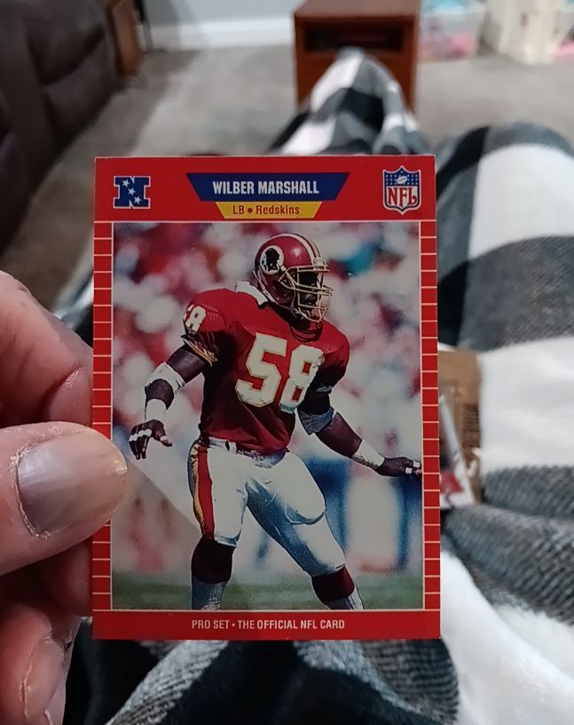 1989 Pro Set #482 Wilber Marshall — front