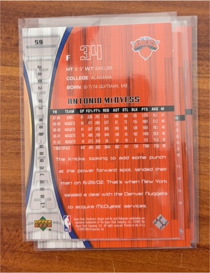 2002 Upper Deck MVP #59 Antonio McDyess — front