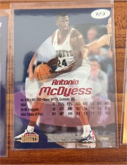 1999-00 Skybox Apex #123 Antonio McDyess — front