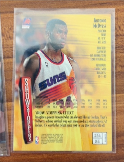 1997-98 Skybox NBA Hoops #295 Antonio McDyess — front