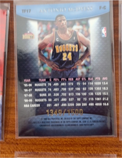 1995-96 Fleer Ultra #TF17 Antonio McDyess Rookie — front