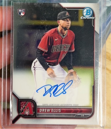 2022 Bowman Chrome #CRA-DE Drew Ellis — front