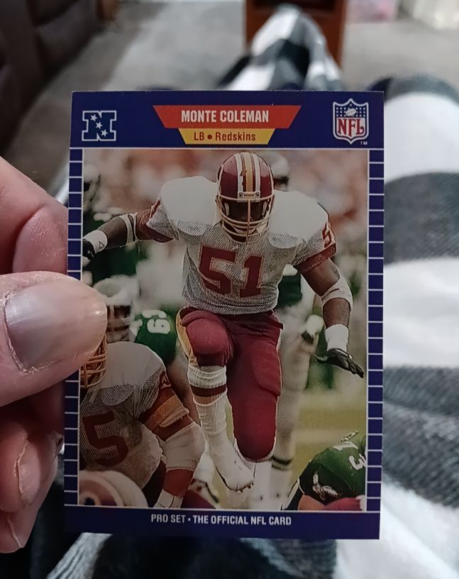 1989 Pro Set #425 Monte Coleman — front