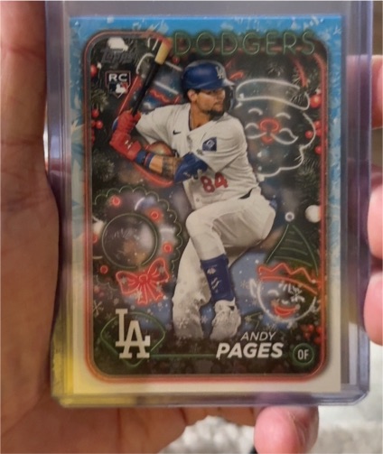 2024 Topps Holiday #H103 Andy Pages — front