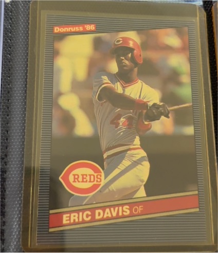 1986 Donruss #164 Eric Davis — front