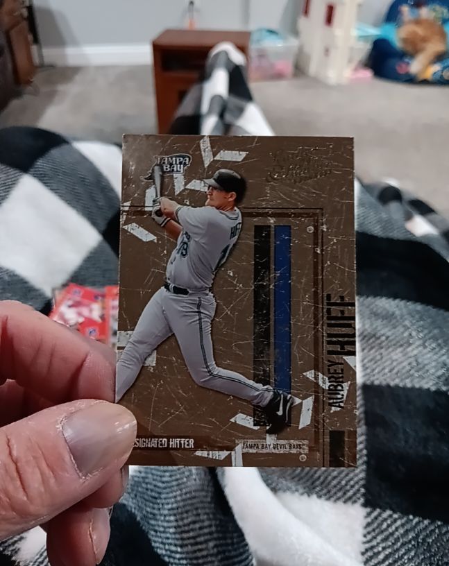 2004 Donruss Leather & Lumber #138 Aubrey Huff — front
