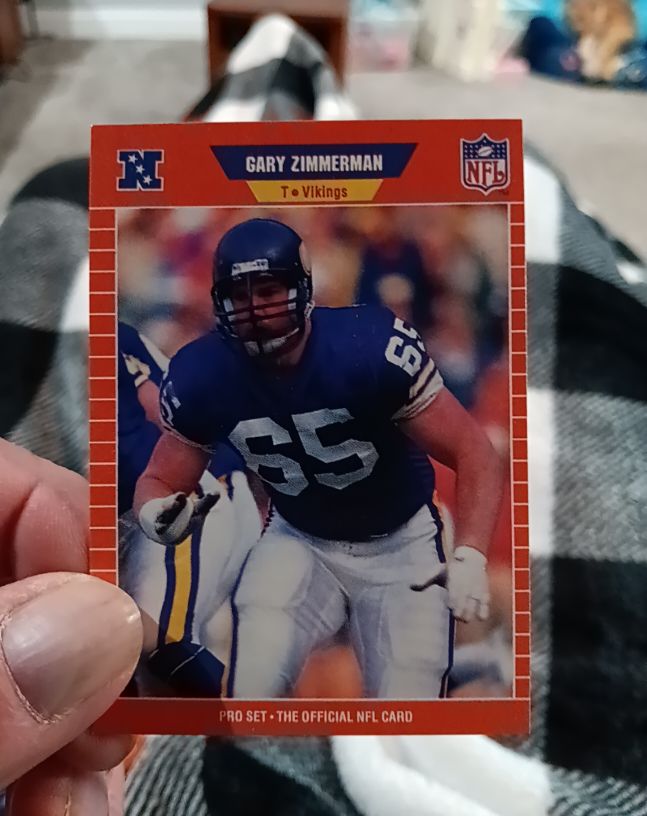 1989 Pro Set #242 Gary Zimmerman — front