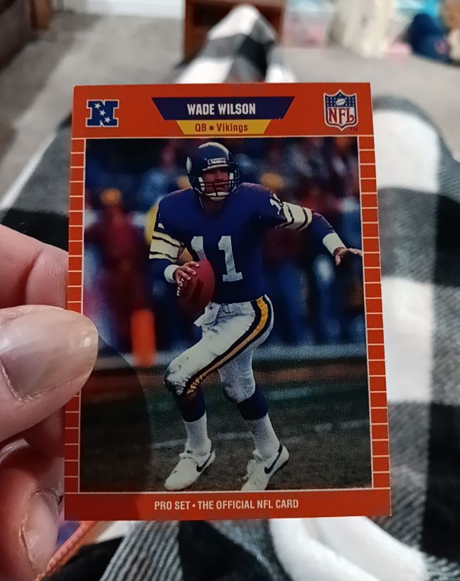 1989 Pro Set #241 Wade Wilson Minnesota Vikings — front