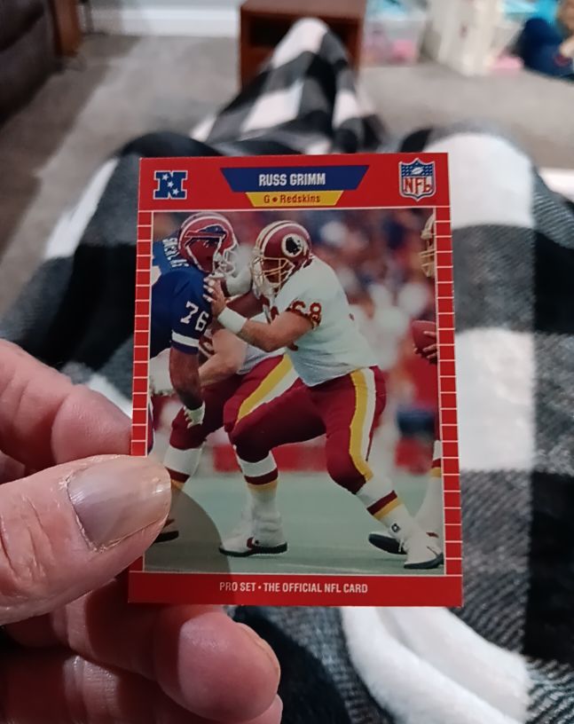 1989 Pro Set #481 Russ Grimm — front