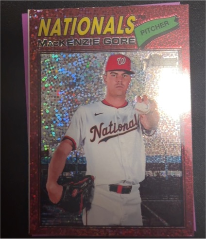 2026 Topps Heritage Chrome #294 MacKenzie Gore — front