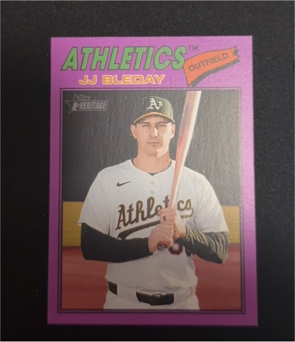2026 Topps Heritage #236 JJ Bleday Oakland Athletics — front
