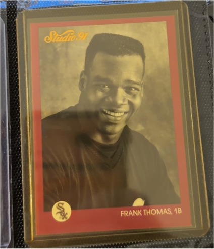 1991 Leaf Studio #40 Frank Thomas — front