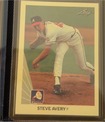 1990 Leaf #481 Steve Avery — front