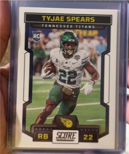 2023 Score #325 Tyjae Spears — front