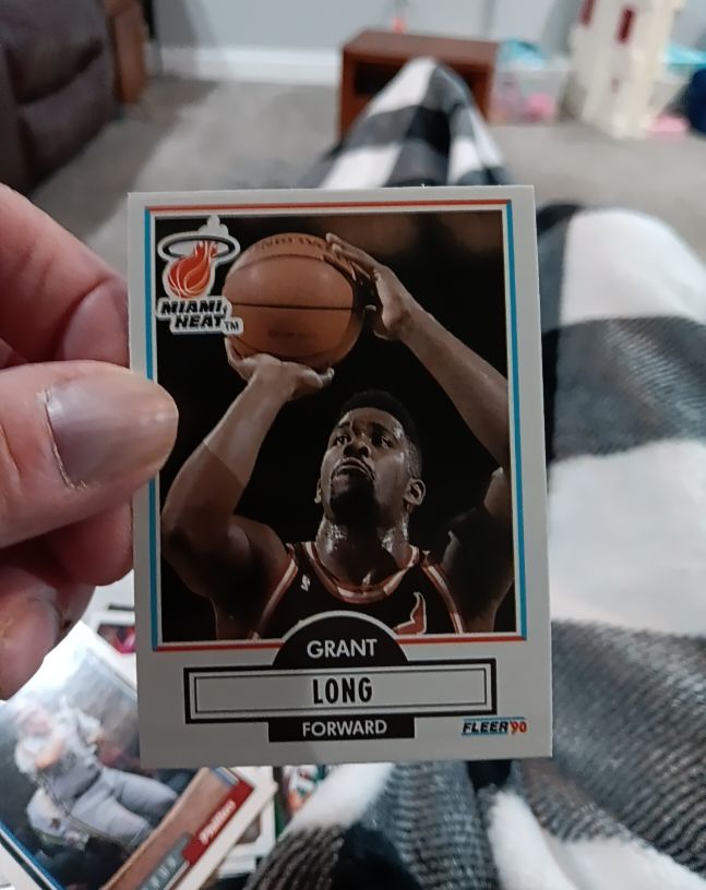 1990-91 Fleer #100 Grant Long — front