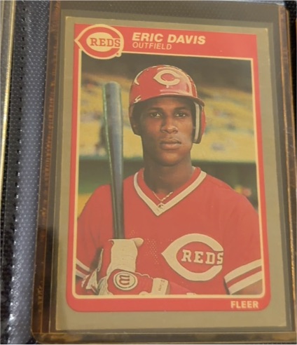 1985 Fleer #533 Eric Davis — front
