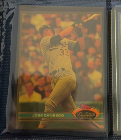 1991 Topps Stadium Club #155 Jose Canseco — front
