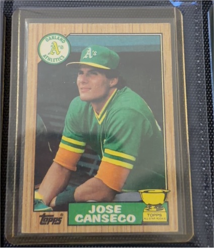 1987 Topps #620 Jose Canseco — front
