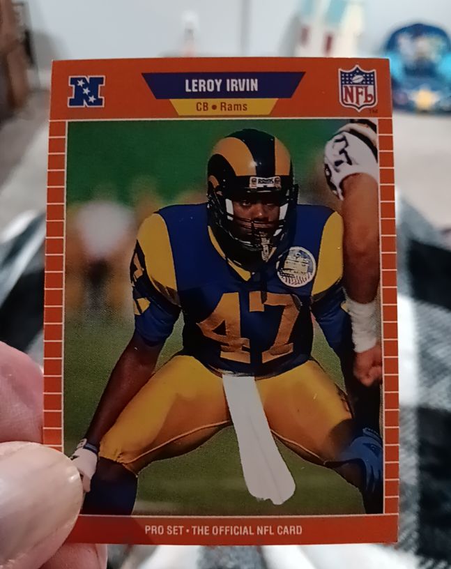 1989 Pro Set #203 LeRoy Irvin — front