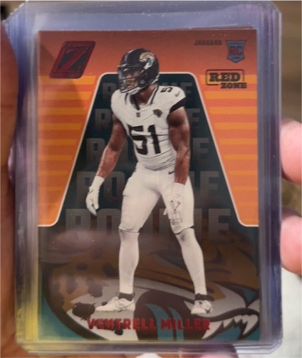 2023 Panini Zenith #194 Ventrell Miller Red Zone Rookie — front