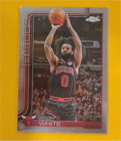 2025-26 Topps Chrome #80 Coby White — front