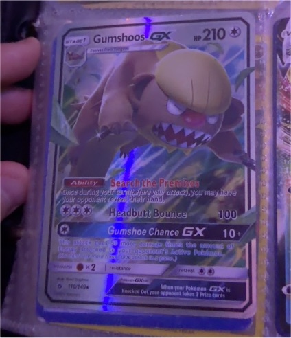 2017 Pokémon Sun & Moon #110 Gumshoos GX — front