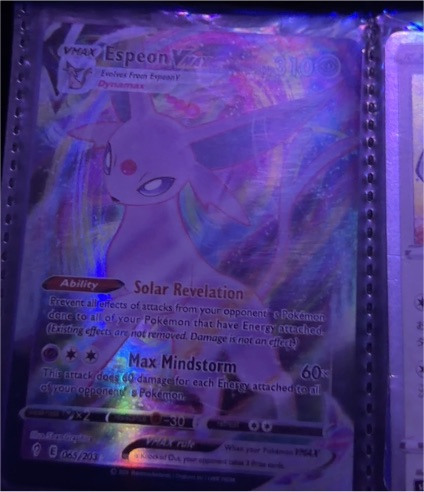 2021 Pokémon TCG Evolving Skies #065 Espeon VMAX — front