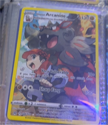 2022 Pokemon TCG Hisuian Arcanine #TG08 Sword & Shield Lost Origin Trainer Gallery — front