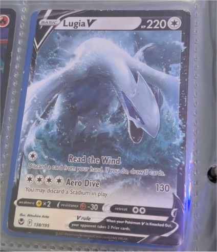 2022 Pokemon Sword & Shield Silver Tempest #138 Lugia V — front