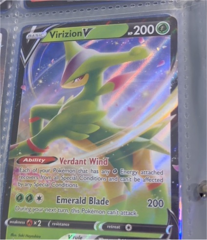 2022 Pokémon SWSH295 Virizion V — front