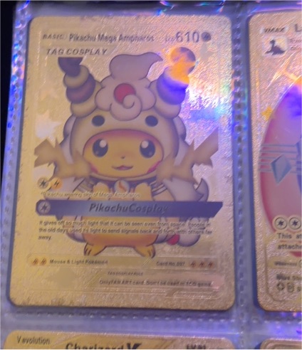 2020 Pokémon #610 Pikachu Mega Ampharos — front