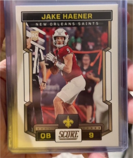 2023 Score #309 Jake Haener — front