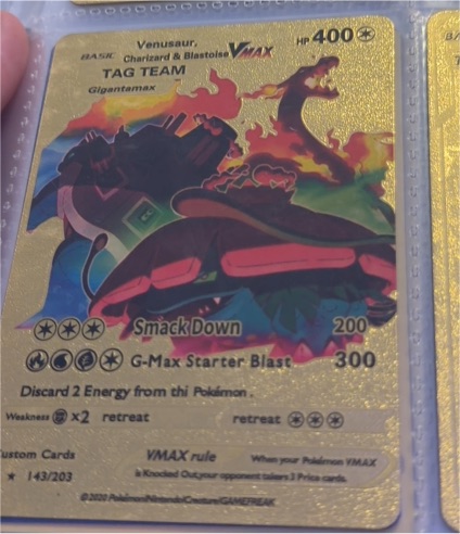 2020 Pokemon SWORD&SHIELD Venusaur, Charizard, Blastoise Tag Team VMAX #143 — front