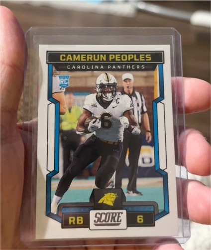 2023 Panini Score #301 Camerun Peoples — front