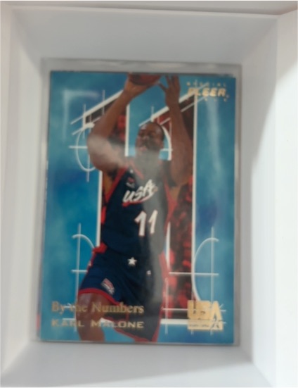 1996 Fleer USA #13 Karl Malone — front
