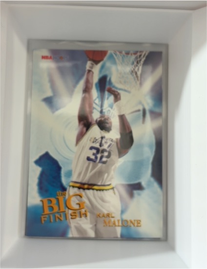 1996 NBA Hoops #189 Karl Malone The Big Finish — front
