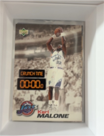 1997 Upper Deck Nestle Crunch Time #CT18 Karl Malone — front