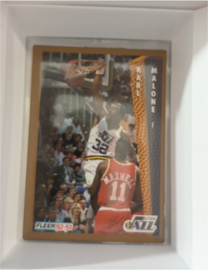 1992-93 Fleer #225 Karl Malone Utah Jazz — front
