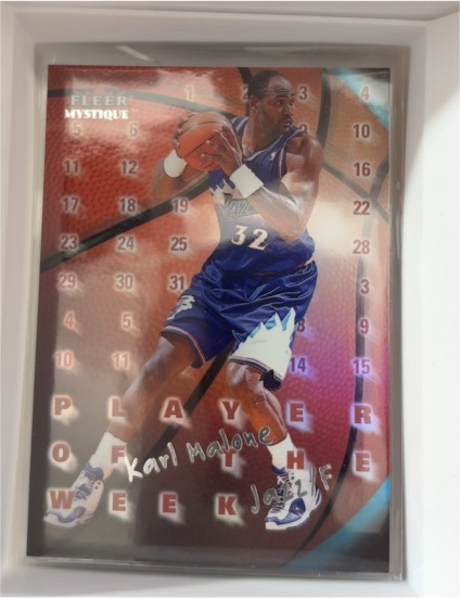 2000-01 Fleer Mystique #13PW Karl Malone Player of the Week — front