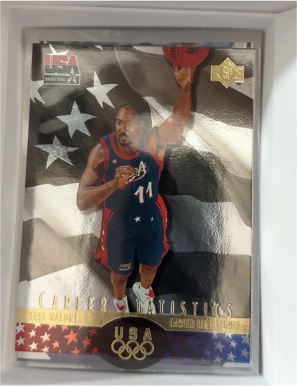 1996 Upper Deck USA SP Career Statistics #S3 Karl Malone — front
