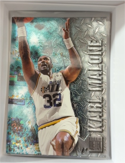 1996-97 Fleer Metal #101 Karl Malone — front