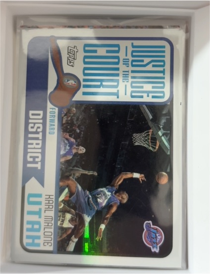 2003-04 Topps Justice of the Court #JC-9 Karl Malone — front