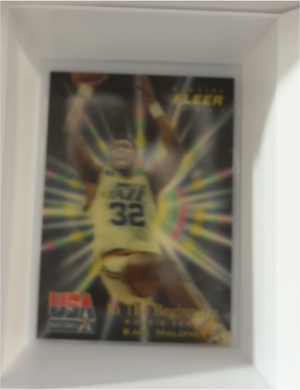 1996 Fleer USA Basketball In The Beginning #3 Karl Malone — front