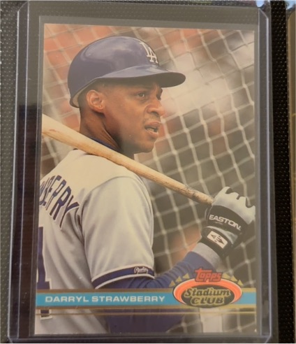 1991 Topps Stadium Club #301 Darryl Strawberry — front