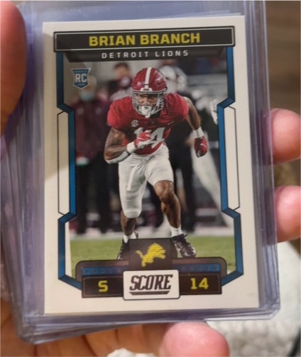 2023 Panini Score #380 Brian Branch — front